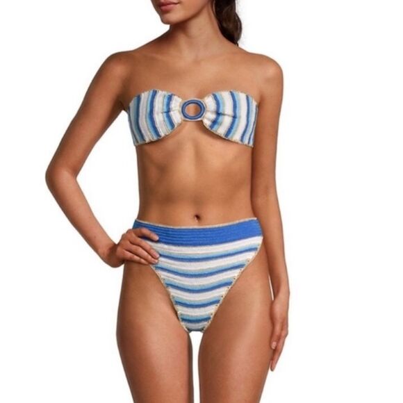 NEW My Beachy Side x Emily in Paris Crochet Knit Bikini Size Large - Picture 1 of 6